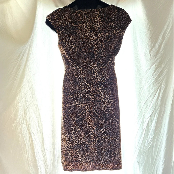 Cheetah Print Fitted Dress EUC - Picture 5 of 6